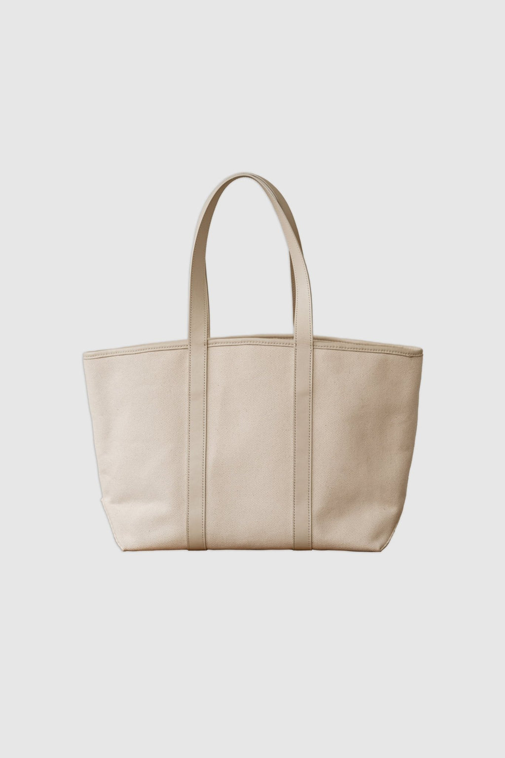 Cream leather tote on sale bag