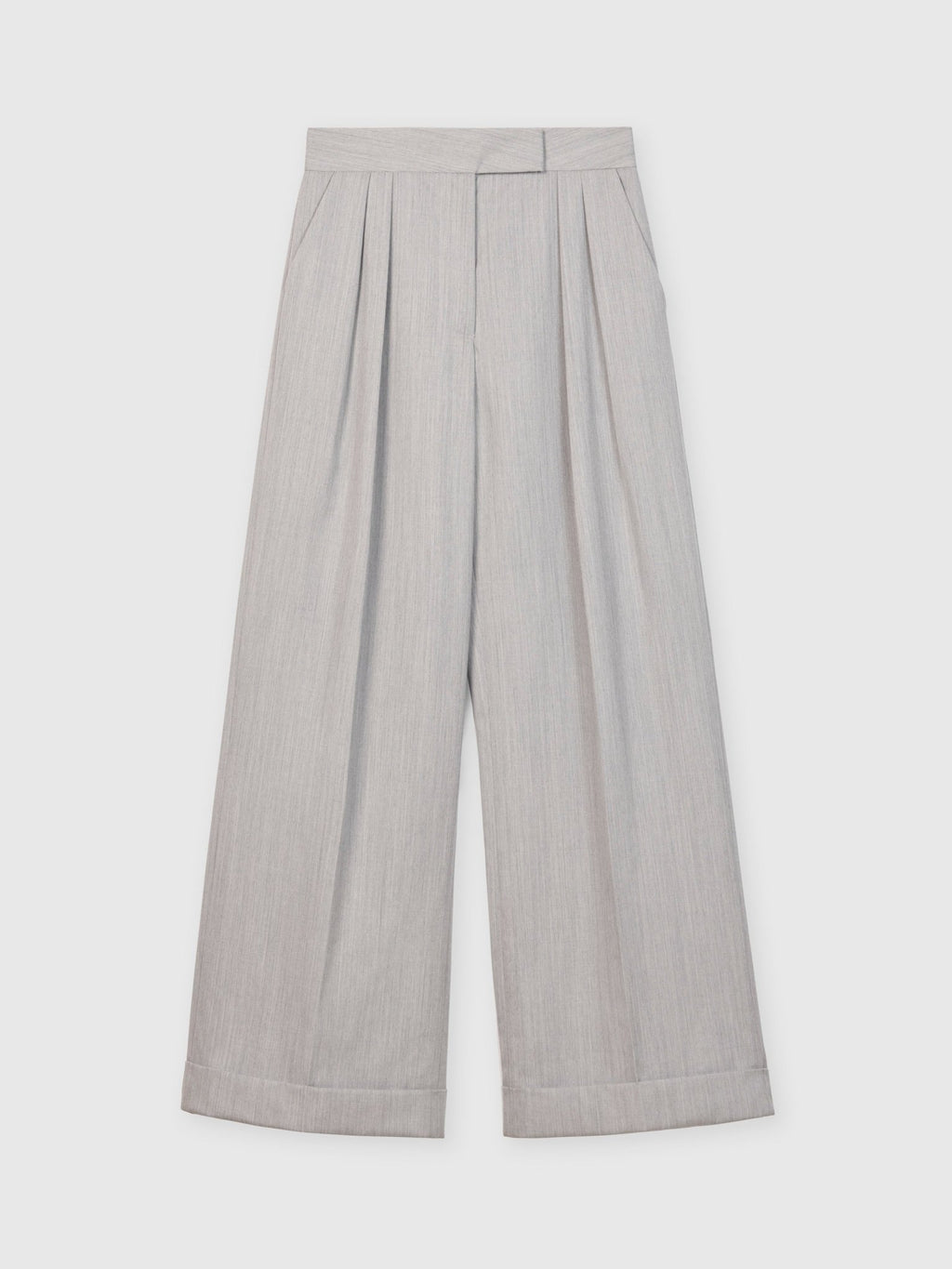 【送料&関税込】  Wool Blend Wide-leg Trousers The Essentials Wide-Leg Trousers in Wool Blend