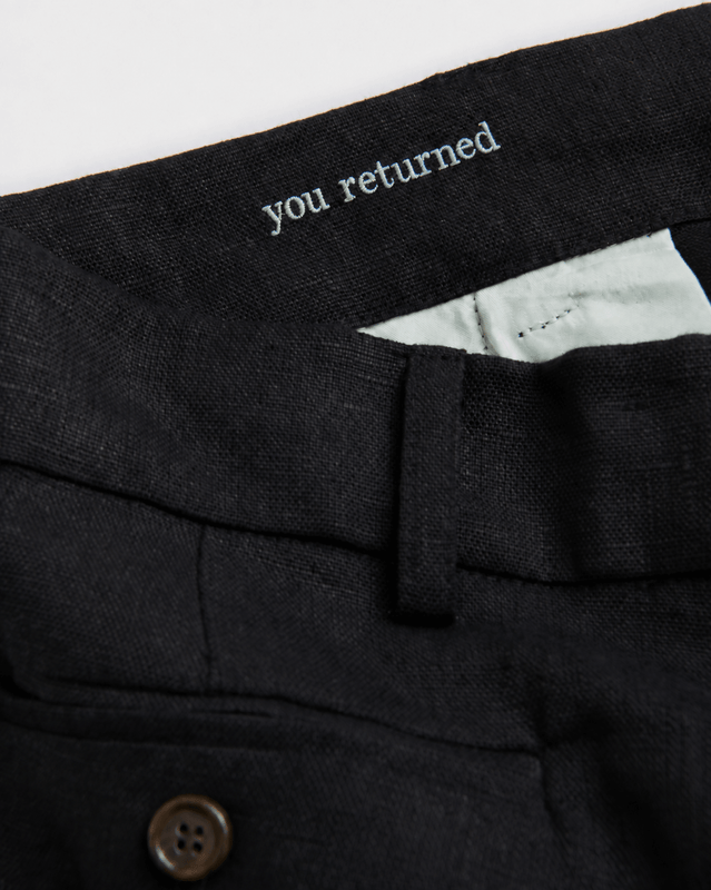 Arz Trousers - dāl the label-Black