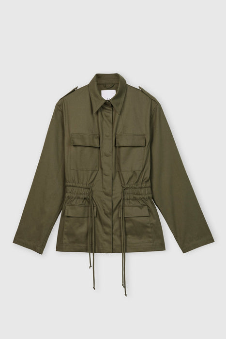 Canvas Cotton Utility Jacket - dāl the label - Olive