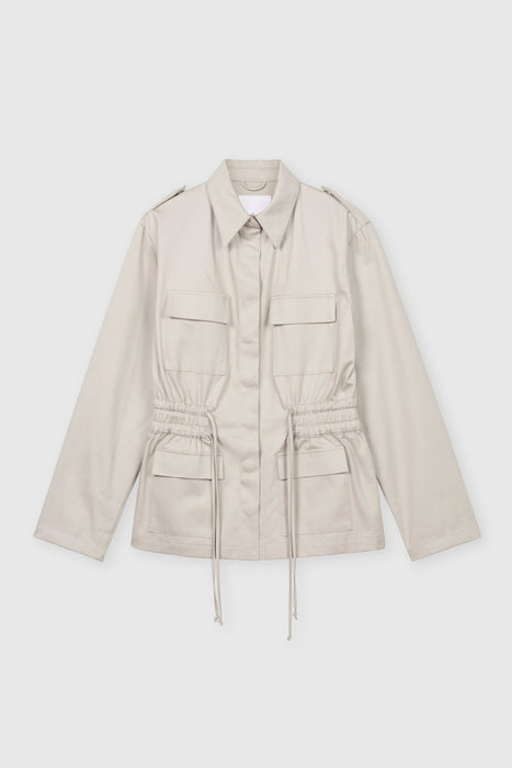 Canvas Cotton Utility Jacket - dāl the label - Stone