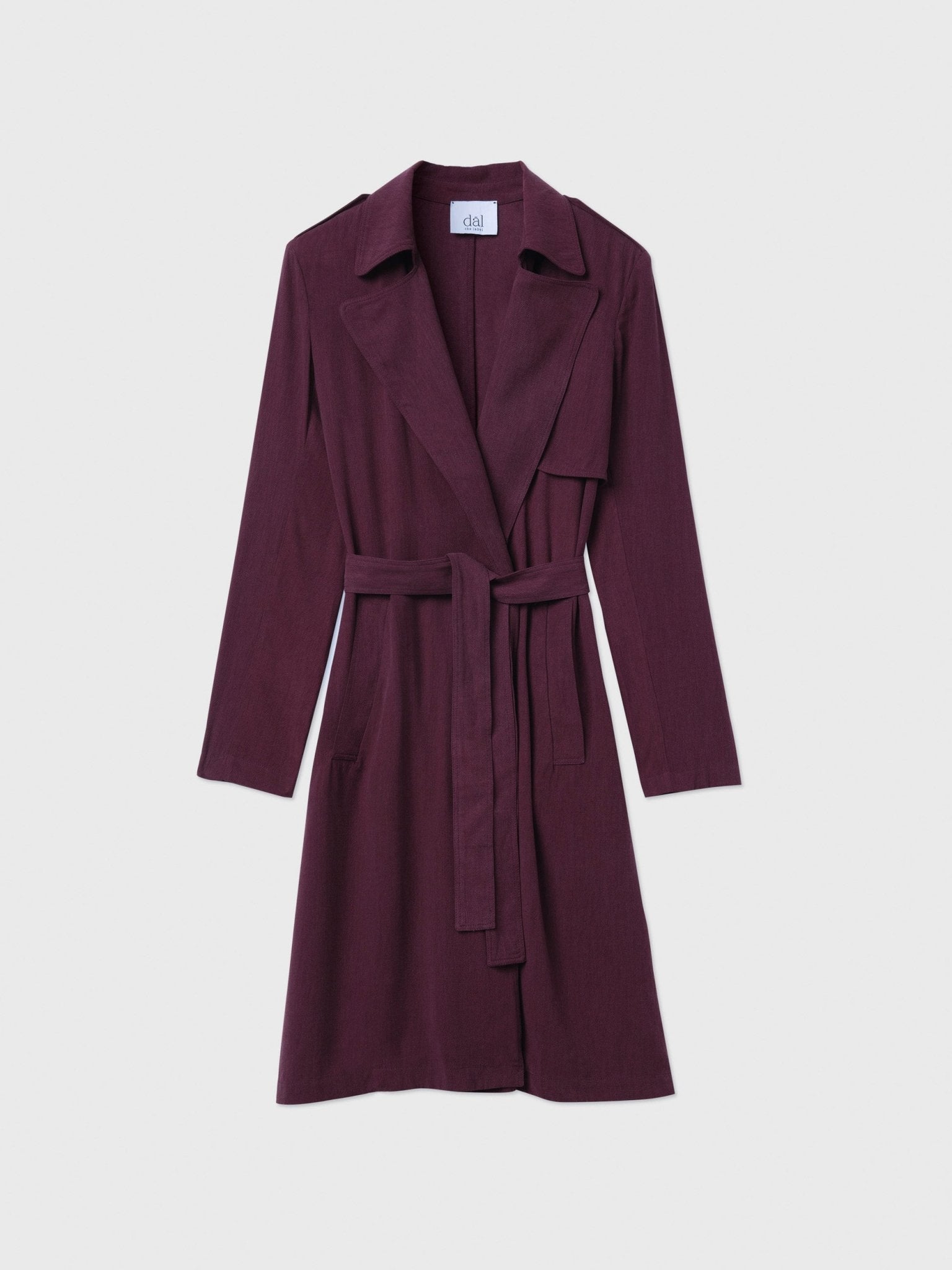 Flowy Lapel Trench Coat - dāl the label - Toffee