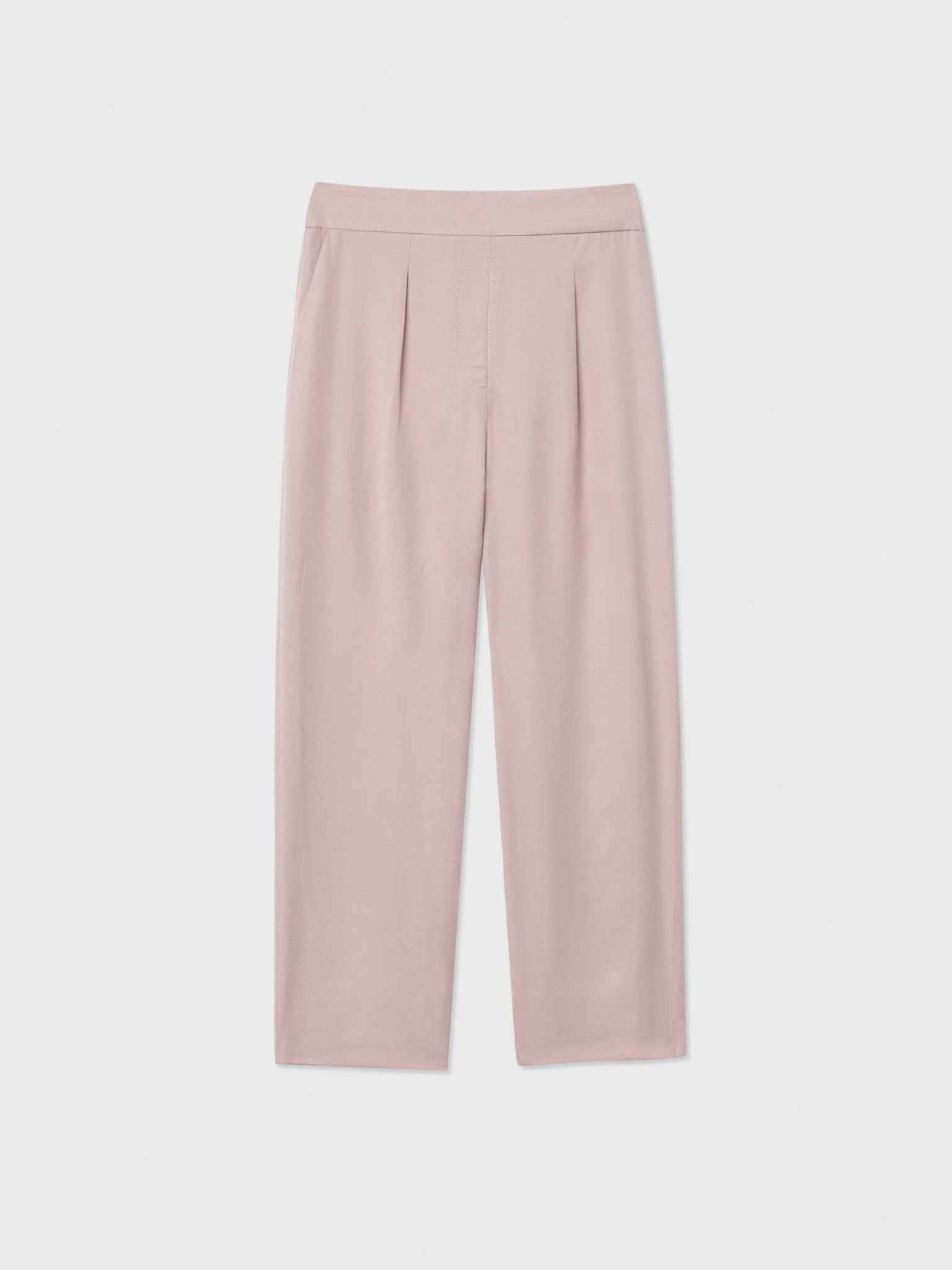 Tencel Mid - Rise Tapered Pants - dāl the label - Blush