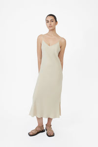 Cupro Bias Slip Dress - dāl the label-XS