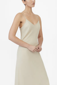 Cupro Bias Slip Dress - dāl the label-XS