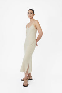 Cupro Bias Slip Dress - dāl the label-XS
