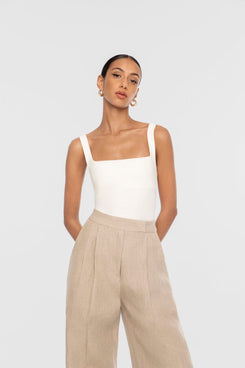 Essential Bodysuit - dāl the label-Ivory