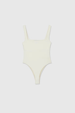 Essential Bodysuit - dāl the label-Ivory