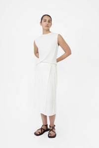 Modal Rib Knit Wrap Skirt - dāl the label-XS