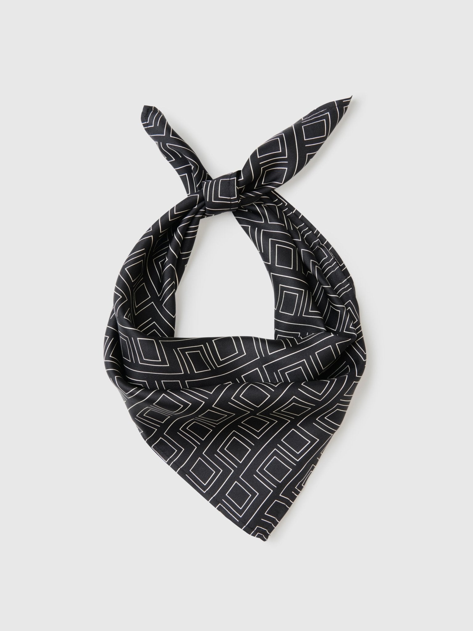 Monogram Silk Scarf D l The Label Black monogram-silk-scarf-d-l-the-label-black